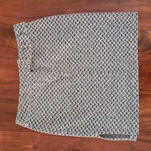 Vintage 90's Y2K EXPRESS Textured Knit Tweed Skirt Belted Black White SIZE 12